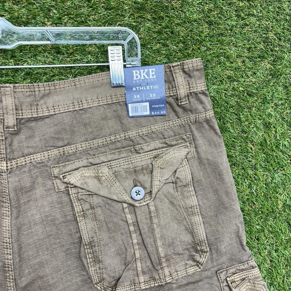 BKE Cargo Shorts Mens 38 Brown Memphis Athletic Bermuda Dad Y2K Baggy Skate NWT
